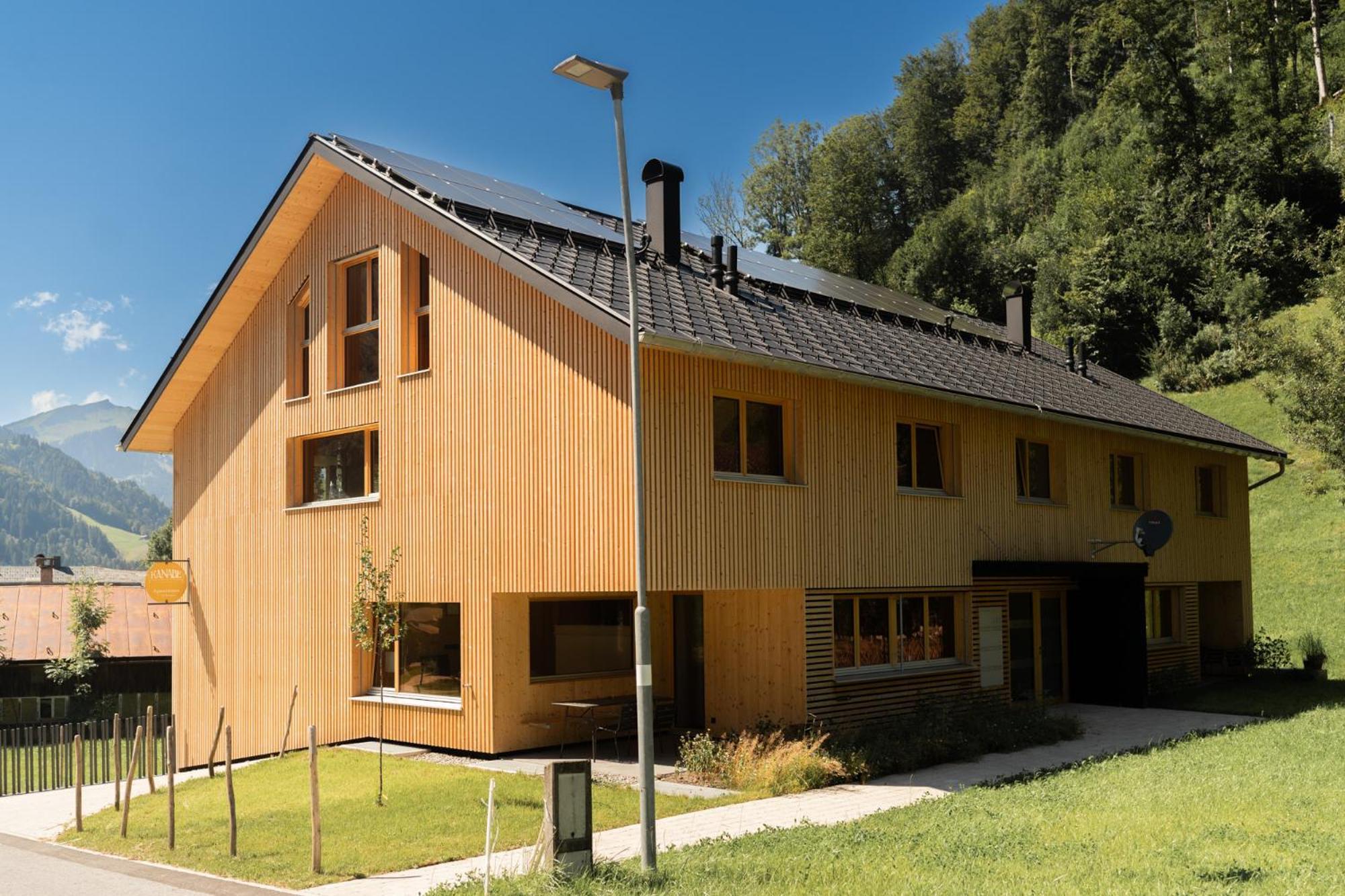 Haus Kanabe Schoppernau Eksteriør billede